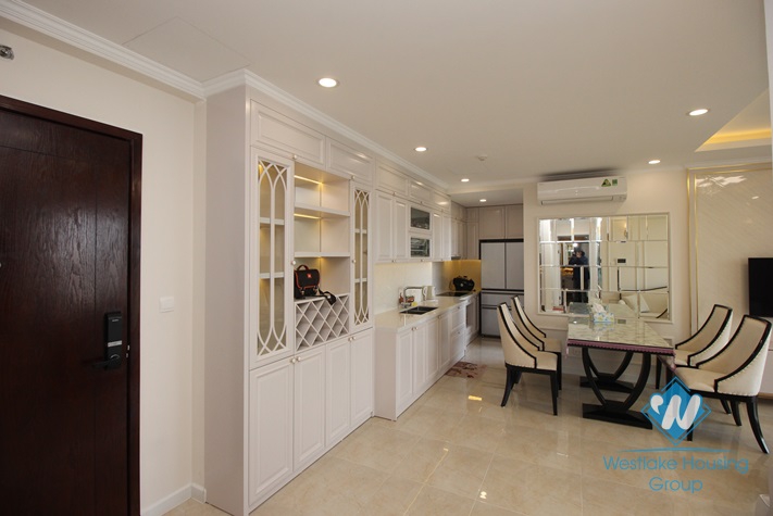 Lake view two bedrooms apartment for rent in Dcapital, Tran Duy Hung, Cau Giay