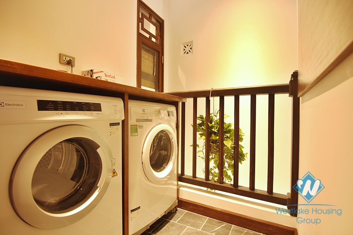 Japanese style 2+ bedroom apartment for rent in Yen Phu village, Tay Ho