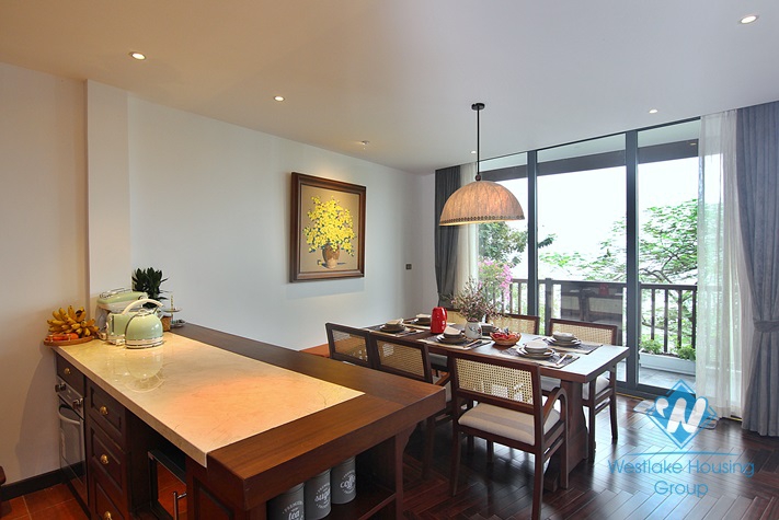 Japanese style 2+ bedroom apartment for rent in Yen Phu village, Tay Ho