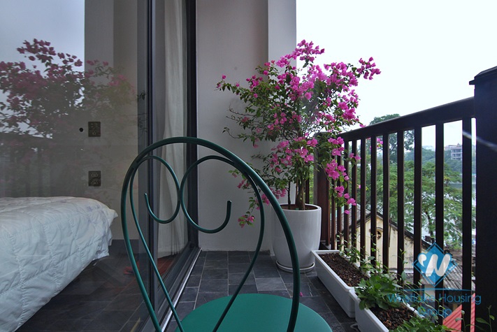 Japanese style 2+ bedroom apartment for rent in Yen Phu village, Tay Ho