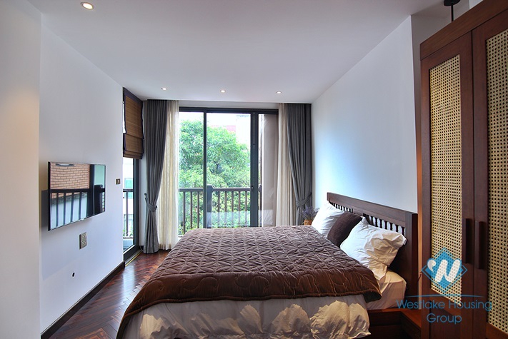 Japanese style 2+ bedroom apartment for rent in Yen Phu village, Tay Ho