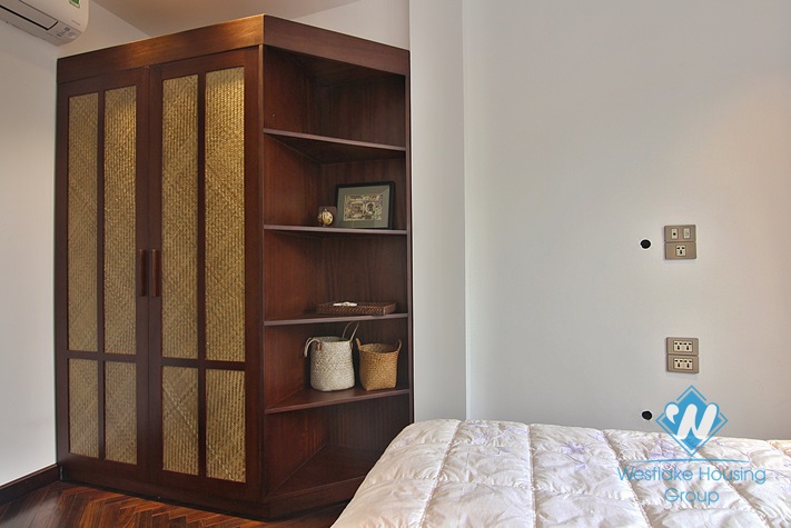 Japanese style 2+ bedroom apartment for rent in Yen Phu village, Tay Ho