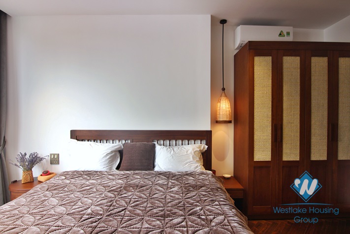 Japanese style 2+ bedroom apartment for rent in Yen Phu village, Tay Ho
