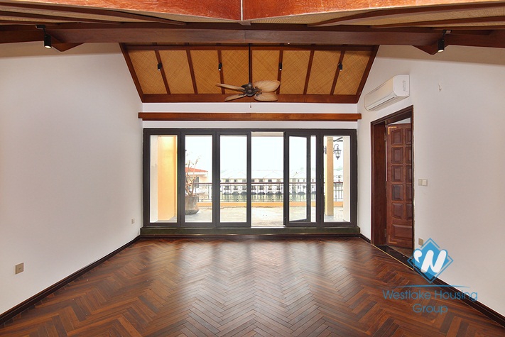 A strange and beautiful house by the West Lake for rent in Tay Ho, Hanoi