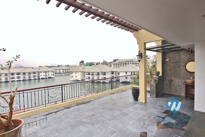 A strange and beautiful house by the West Lake for rent in Tay Ho, Hanoi