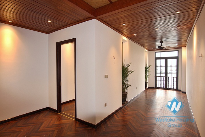 A strange and beautiful house by the West Lake for rent in Tay Ho, Hanoi