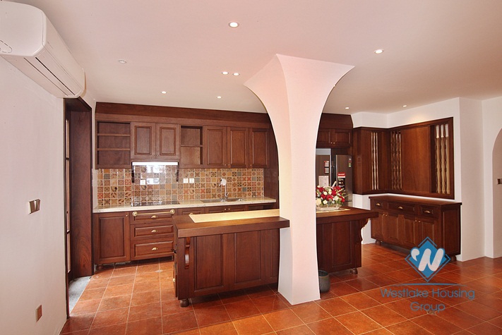 A strange and beautiful house by the West Lake for rent in Tay Ho, Hanoi