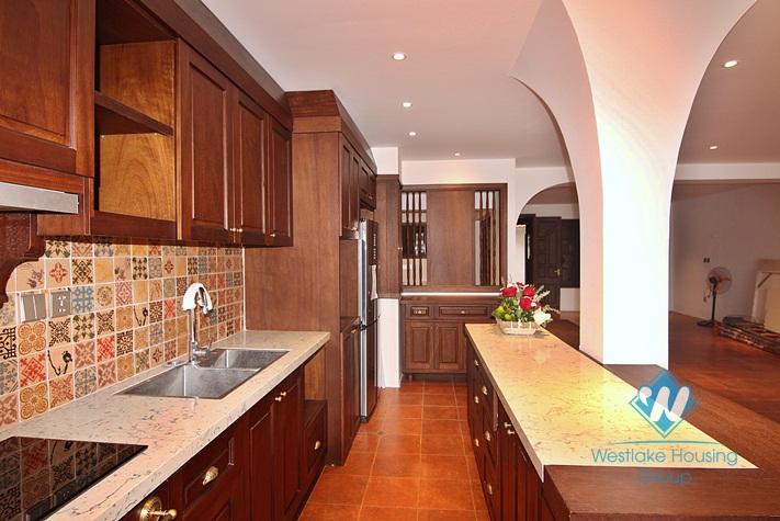 A strange and beautiful house by the West Lake for rent in Tay Ho, Hanoi