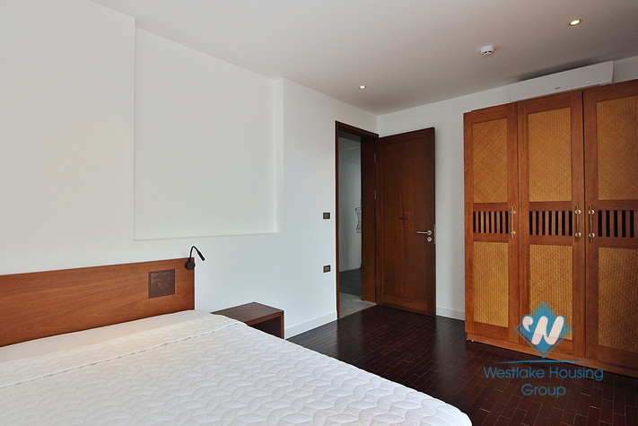 Asian contemporary style 4 bedrooms apartment for rent in Tay Ho, Ha Noi