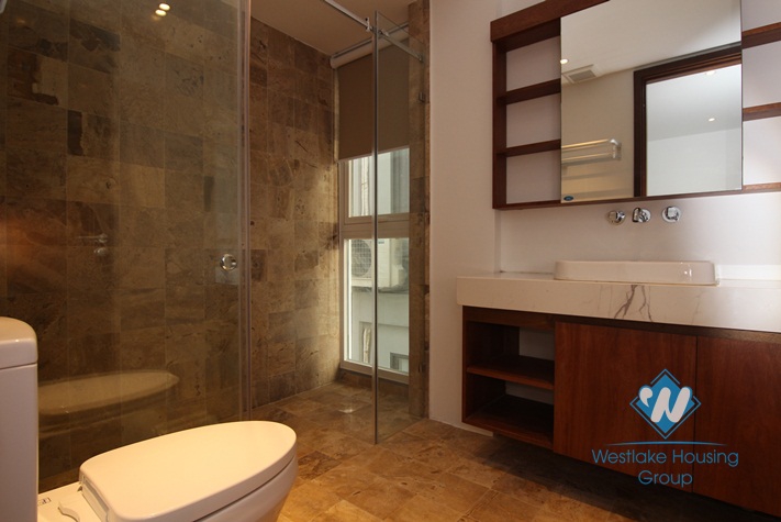 Asian contemporary style 4 bedrooms apartment for rent in Tay Ho, Ha Noi