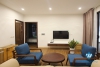 A $350 Nicely Furnished 65sqm 1-Bedroom Apartment for Rent on Dang Thai Mai str., Tay Ho district. 