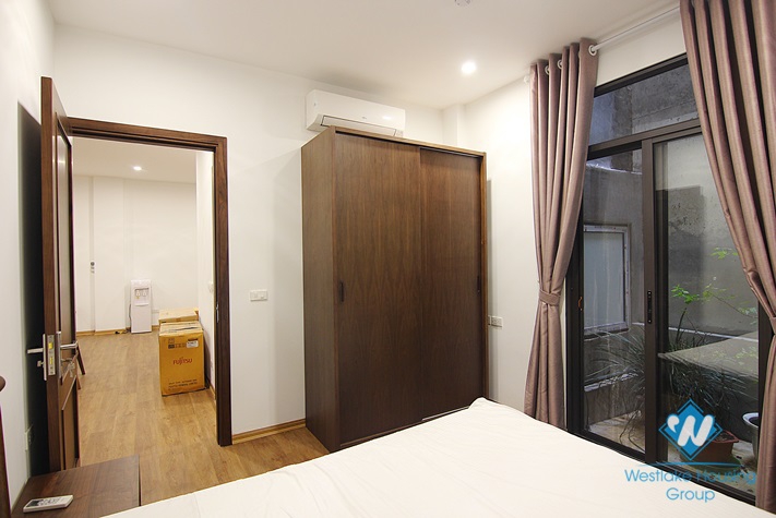 A $350 Nicely Furnished 65sqm 1-Bedroom Apartment for Rent on Dang Thai Mai str., Tay Ho district. 
