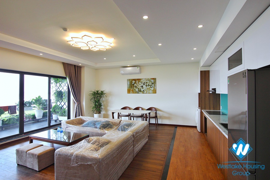 Gorgeous 4 bed / 3 bath apartment for rent on Xuan Dieu, Tay Ho, Hanoi