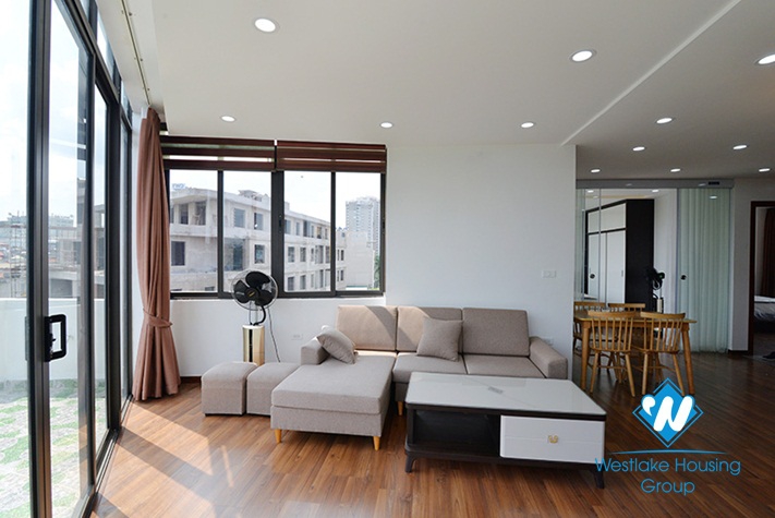 Lake view two bedroom apartment for rent in Hai Ba Trung district, Hanoi