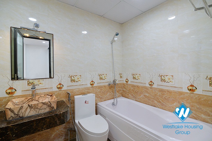 Lake view one bedroom apartment for rent in Hai Ba Trung District , HN