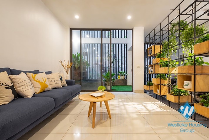 An attractive five-bedroom house with lake view on Kim Ma street, Ba Dinh, Hanoi