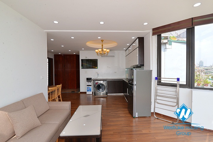 Lake view two bedroom apartment for rent in Hai Ba Trung district, Hanoi