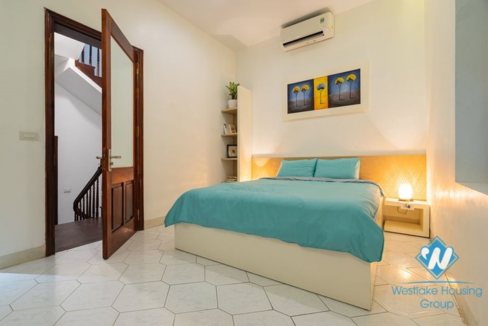 An attractive five-bedroom house with lake view on Kim Ma street, Ba Dinh, Hanoi