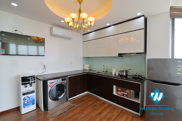 Lake view two bedroom apartment for rent in Hai Ba Trung district, Hanoi