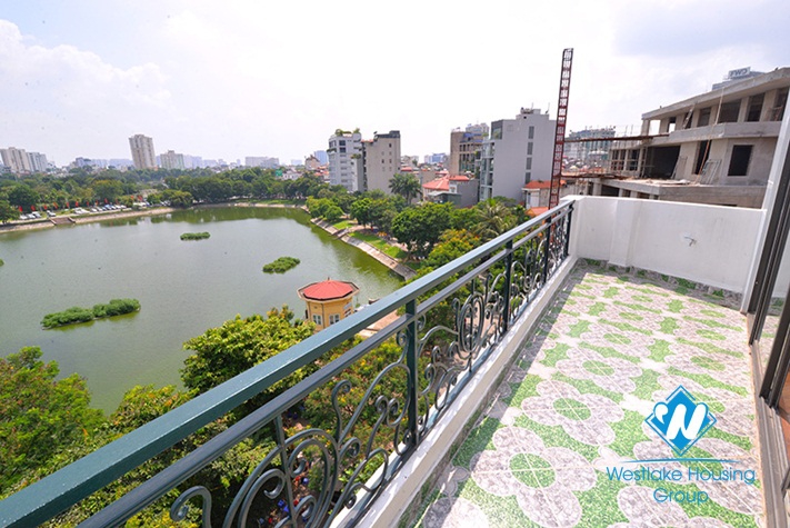 Lake view two bedroom apartment for rent in Hai Ba Trung district, Hanoi