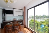 Lake view one bedroom apartment for rent in Hai Ba Trung District , HN
