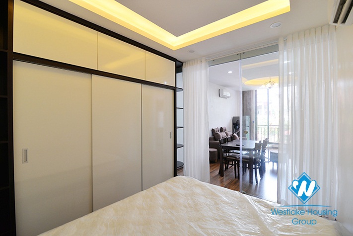 Lake view one bedroom apartment for rent in Hai Ba Trung District , HN