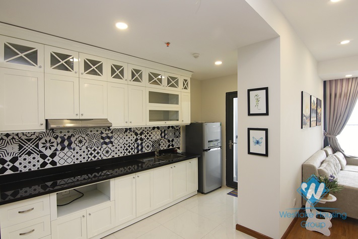 High floor two bedrooms apartment for rent in Discovery building, Cau Giay