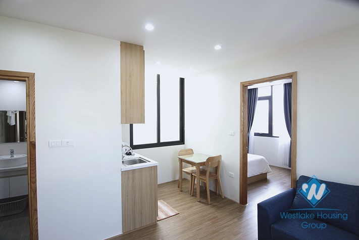Bright one bedroom apartment for rent in Kim Ma Thuong, Ba Dinh