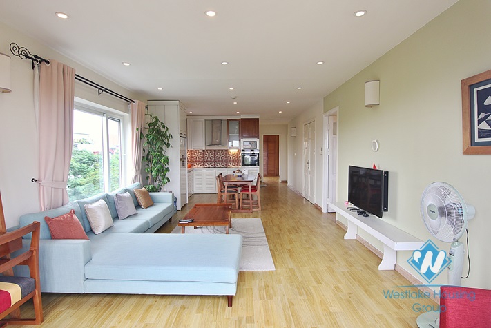 Brand new and lake view apartment for rent in Tay Ho area