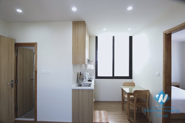 Bright one bedroom apartment for rent in Kim Ma Thuong, Ba Dinh