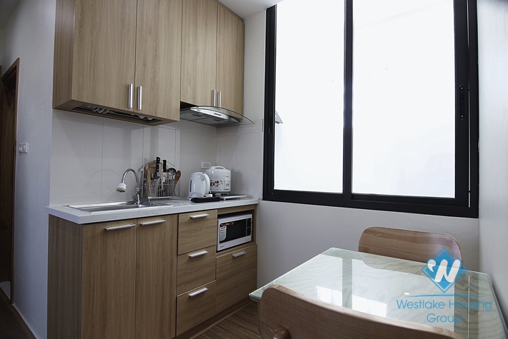 Bright one bedroom apartment for rent in Kim Ma Thuong, Ba Dinh