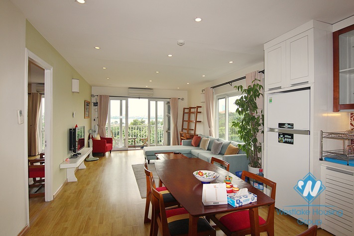 Brand new and lake view apartment for rent in Tay Ho area