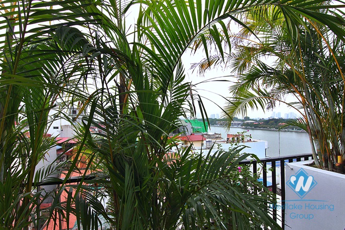 Lake view one bedroom apartment for rent in Tu Hoa, Tay Ho