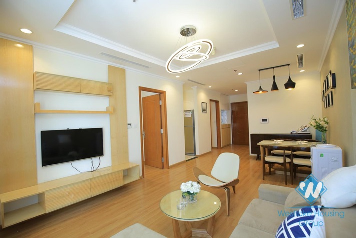Bright two bedrooms apartment for rent in Vinhome Nguyen Chi Thanh, Dong Da