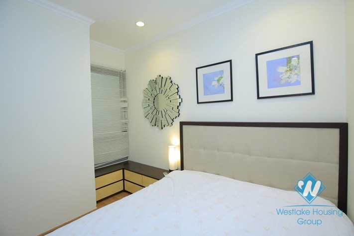Bright two bedrooms apartment for rent in Vinhome Nguyen Chi Thanh, Dong Da