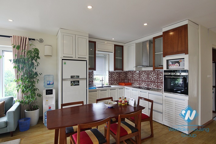 Brand new and lake view apartment for rent in Tay Ho area