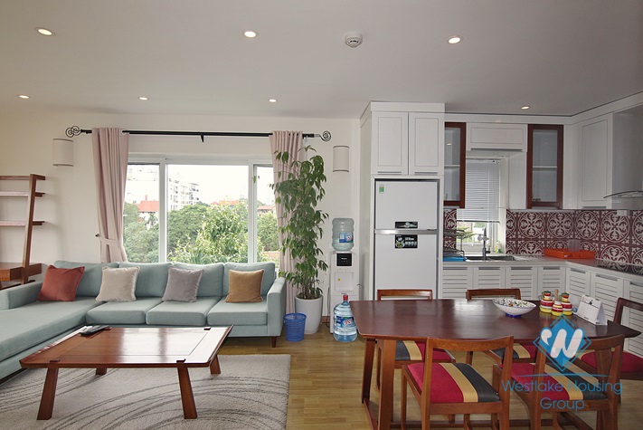 Brand new and lake view apartment for rent in Tay Ho area