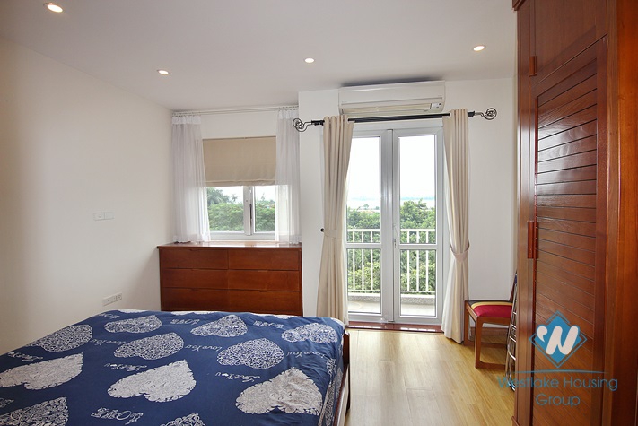 Brand new and lake view apartment for rent in Tay Ho area