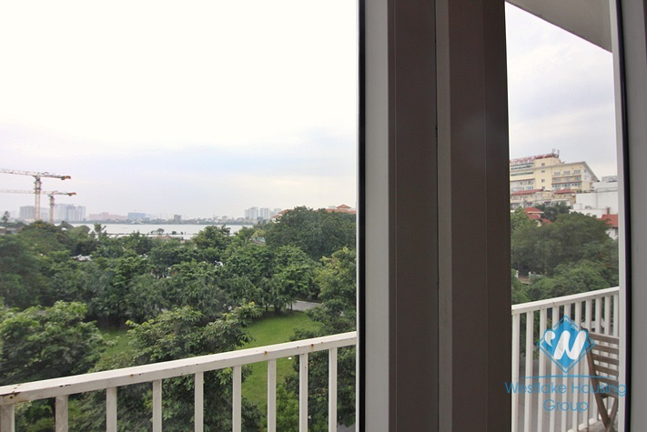 Brand new and lake view apartment for rent in Tay Ho area