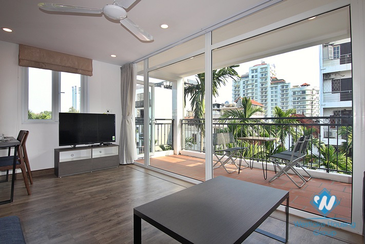 One nice bedroom with modern design for rent in Alley 12/2/5 Dang Thai Mai st, Tay Ho