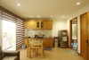 Top floor one bedroom apartment for rent near Lottle Tower, Ba Dinh, Hanoi.