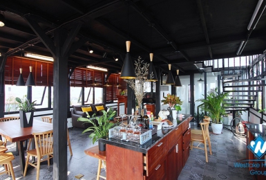 A uniquely decorated four-bedroom duplex on the top floor on Au Co st, Tay Ho, Hanoi