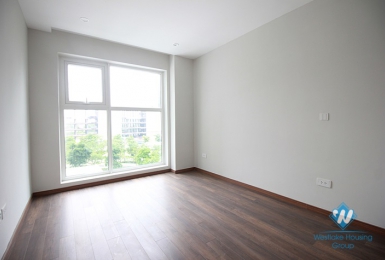 An unfurnished three-bedroom apartment in Ciputra, Tay Ho district, Hanoi