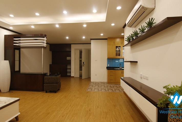 A fully furnished two-bedroom apartment on Vu Pham Ham street, Cau Giay district, Hanoi