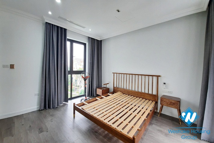 Brand new four-bedroom villa with luxurious furniture for rent at Vinhome Riverside Long Bien