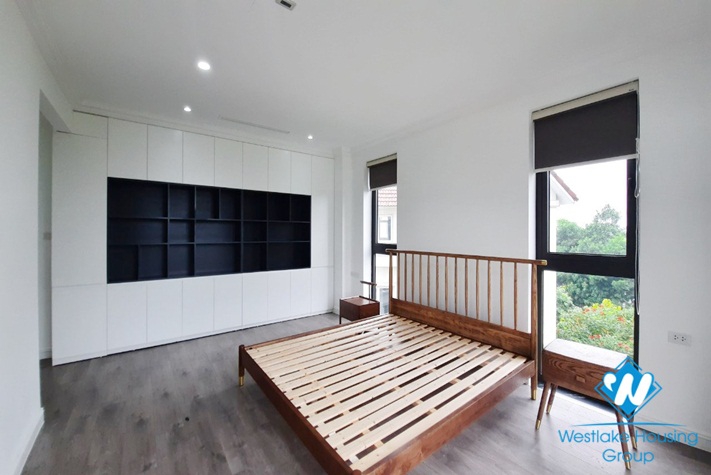 Brand new four-bedroom villa with luxurious furniture for rent at Vinhome Riverside Long Bien