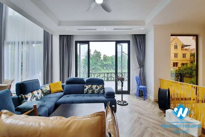 Brand new four-bedroom villa with luxurious furniture for rent at Vinhome Riverside Long Bien