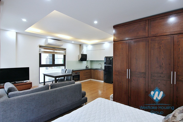 A spacious studio apartment for rent in To Ngoc Van, Tay Ho, Ha Noi