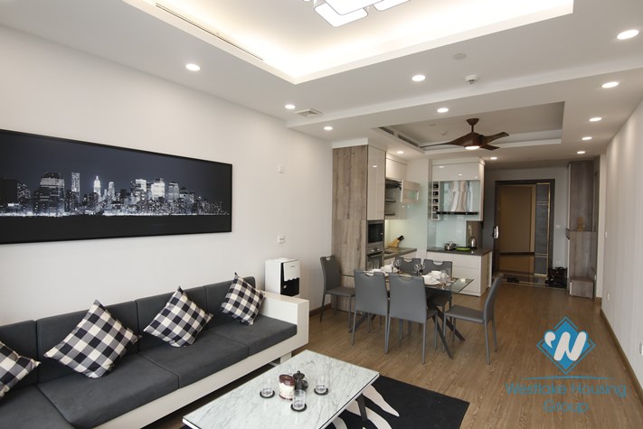 A three-bedroom apartment on the high-rise complex Sun Grand, Thuy Khue