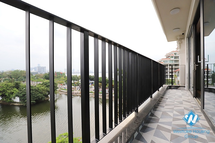 Amazing view apartment with 2 bedrooms for rent in Truc Bach area, Ba Dinh District 